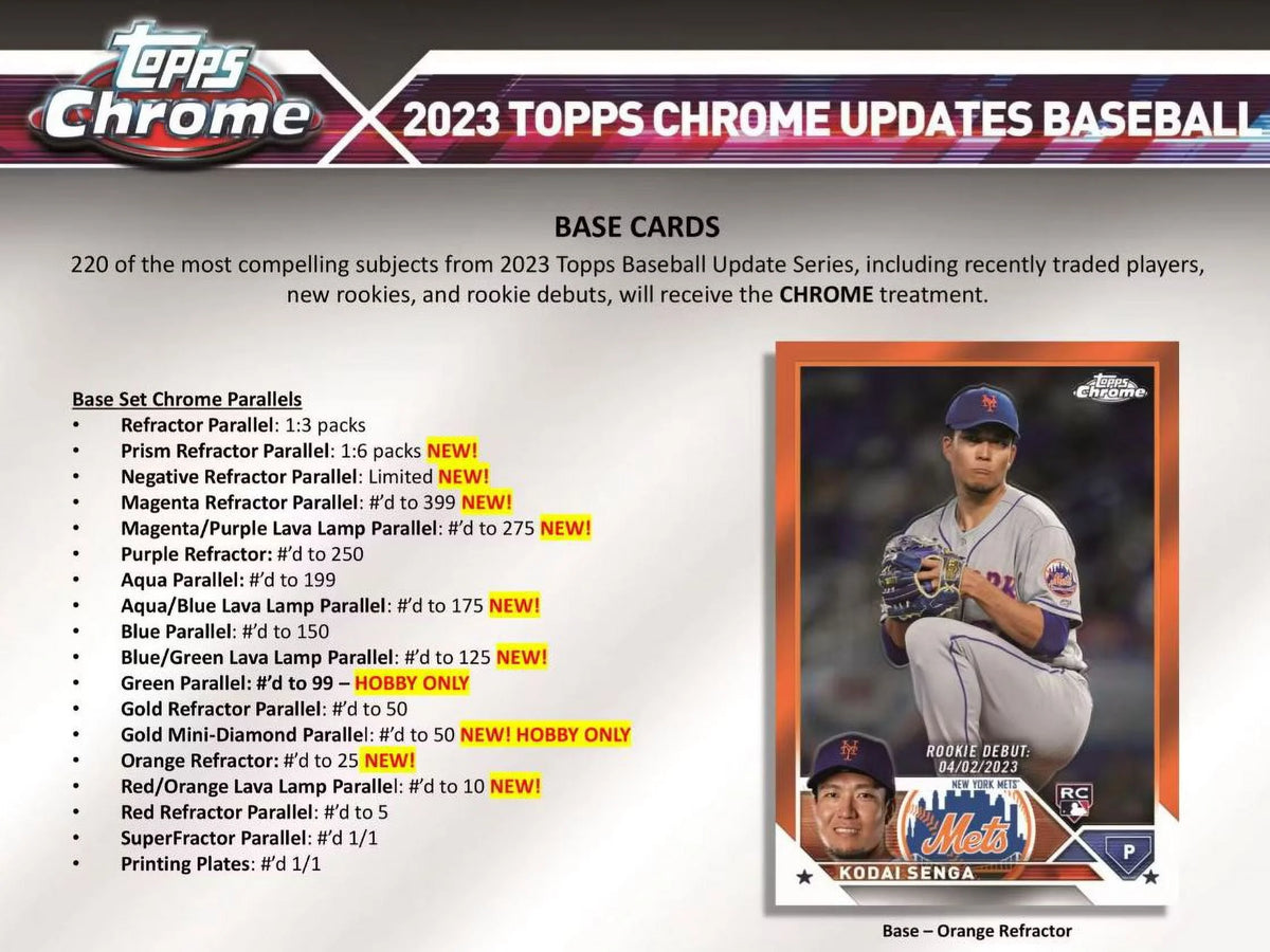 Hobby Box Baseball Trading Card M716918