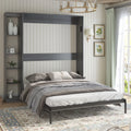 Foldable Murphy Bed with Side Cabinet M618155