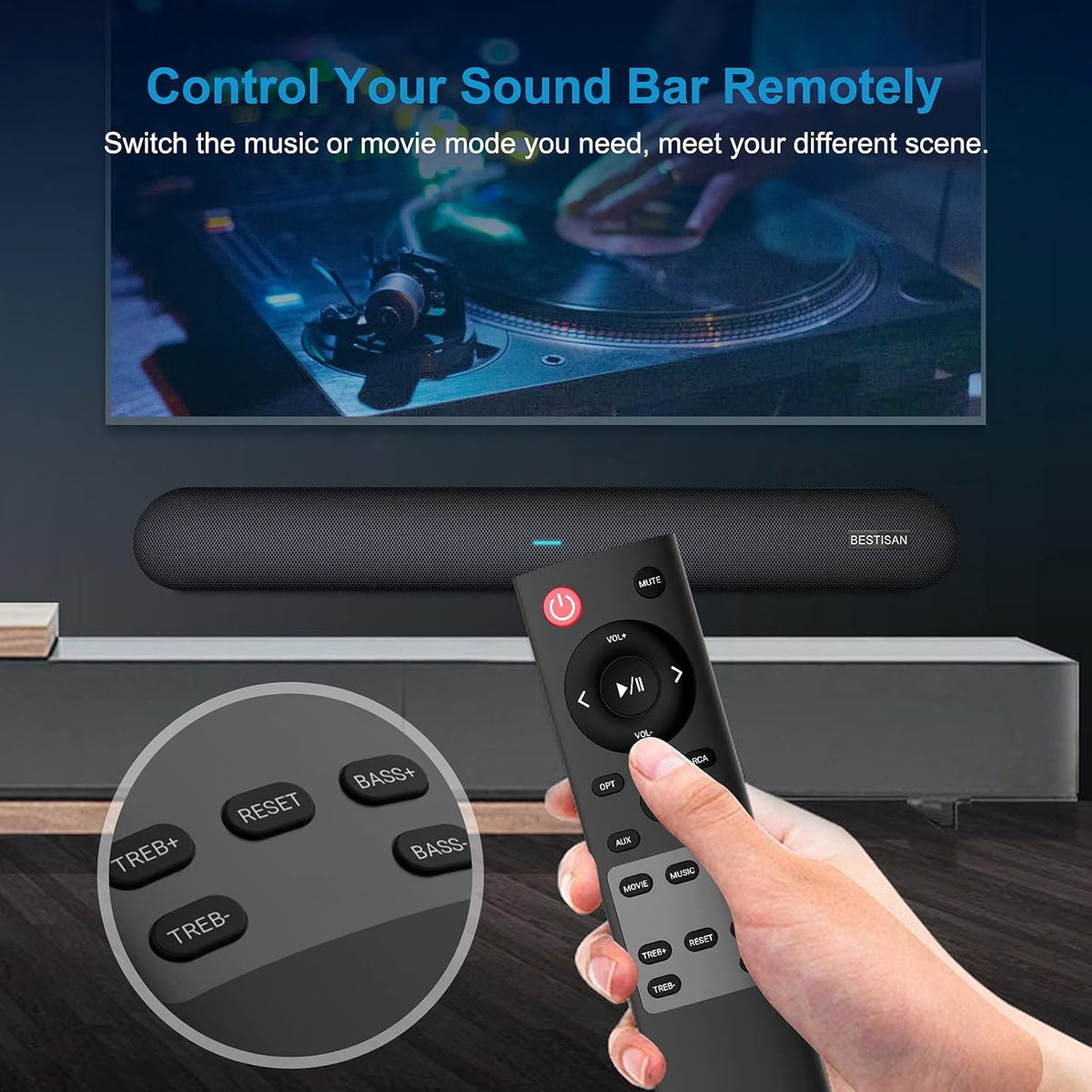 Wired and Wireless Bluetooth Sound Bar S188163