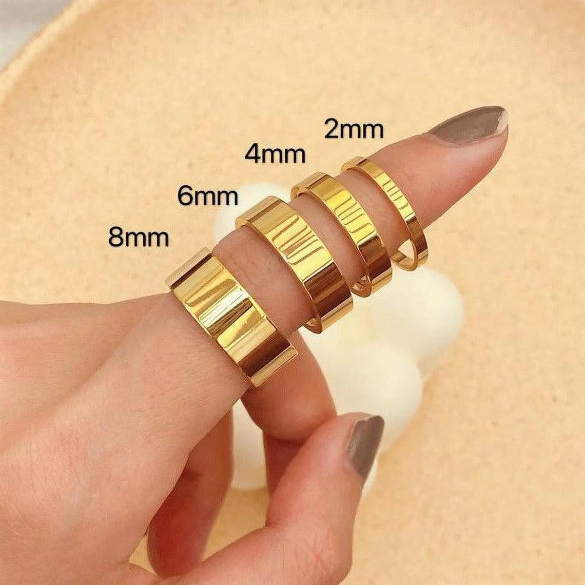 6mm Brushed Silver Rose Gold Tungsten Rings H867967