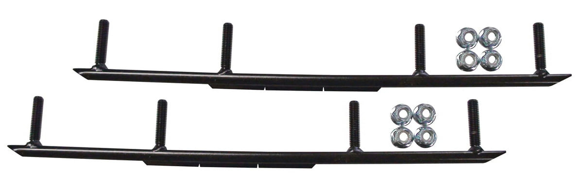 Black XT Snowmobile Skis Complete Kit B4169
