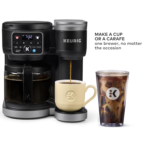 Single Serve & Carafe Coffee Maker, 72oz Reservoir R623