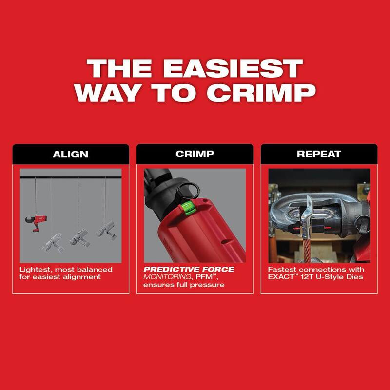 18V Cordless Lithium-Ion Crimper with Batteries, Charger, Hard Case M46294