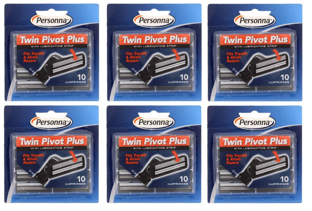 Twin Pivot Plus Refill Blade Cartridges 10 ct. (Pack of 6) + Moisturizing Single Use Mask N18064