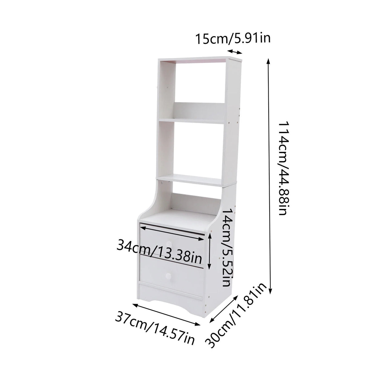 White Nightstand S5910