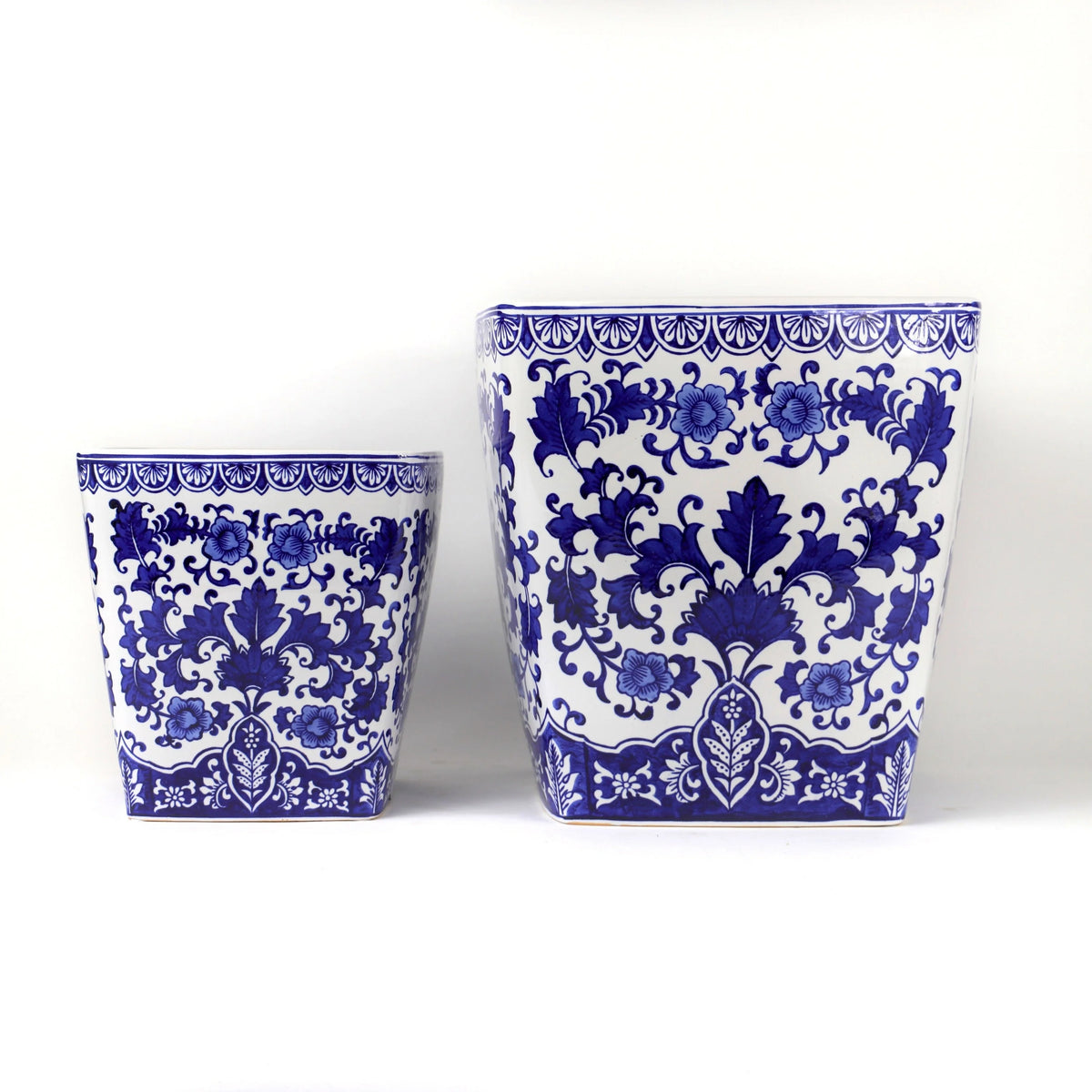 Blue and White Ceramic Planter J539109