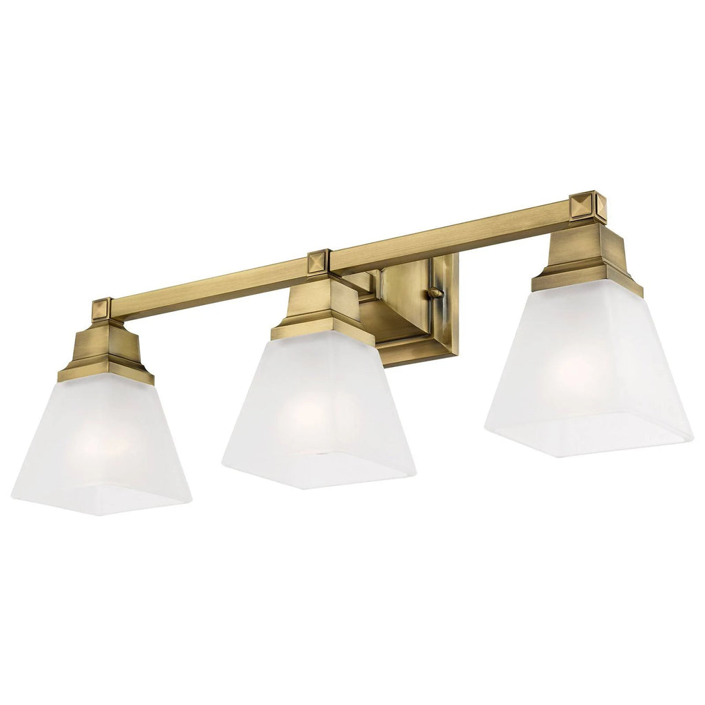 Antique Brass 3-Light Bath Light G307