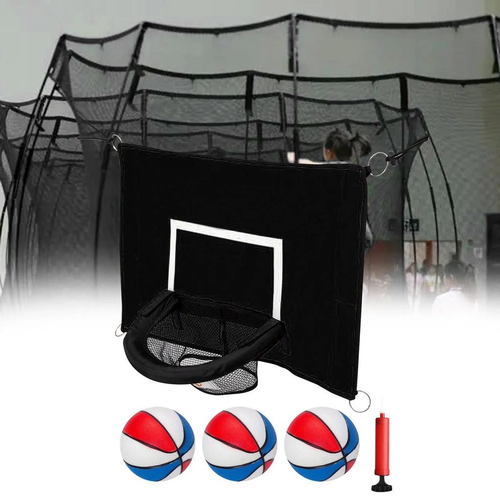 Adjustable Basketball Hoop with Net for Trampoline Z722