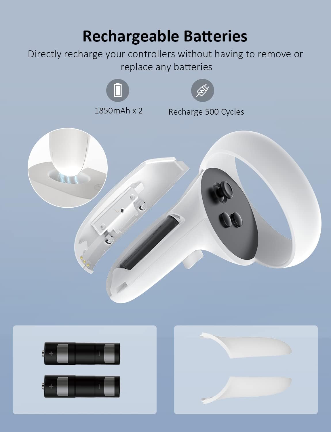 Charging Dock with LED Light, Headset Display Stand and Controller Mount A915906