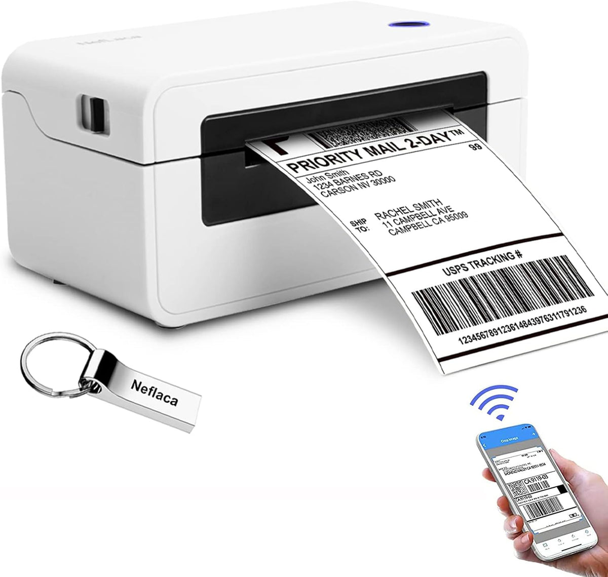 Bluetooth Thermal Label Printer 4x6 A734
