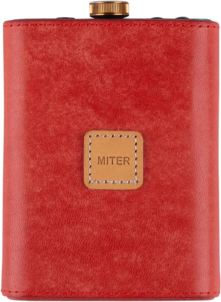 Handmade Italy Pueblo Leather Case for Portable DAC (Red) D556495