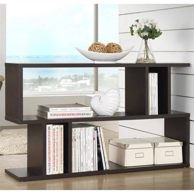 2 Shelf Bookcase in Espresso S813