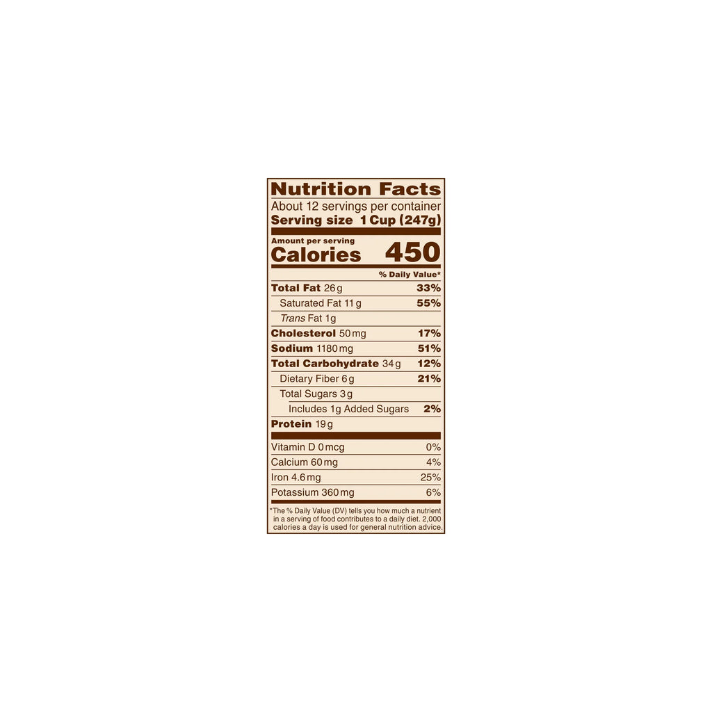 Beef Chili Canned Beans with Meat 6 lb 11 oz Pack of 2 O113