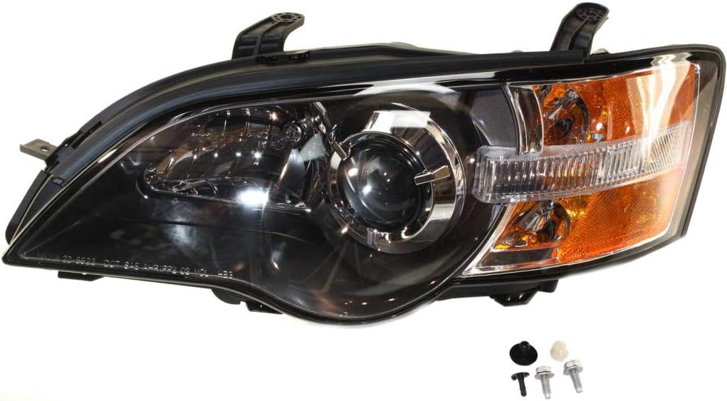 Headlight Assembly for 2005 Subaru Legacy Driver Side Black C90172