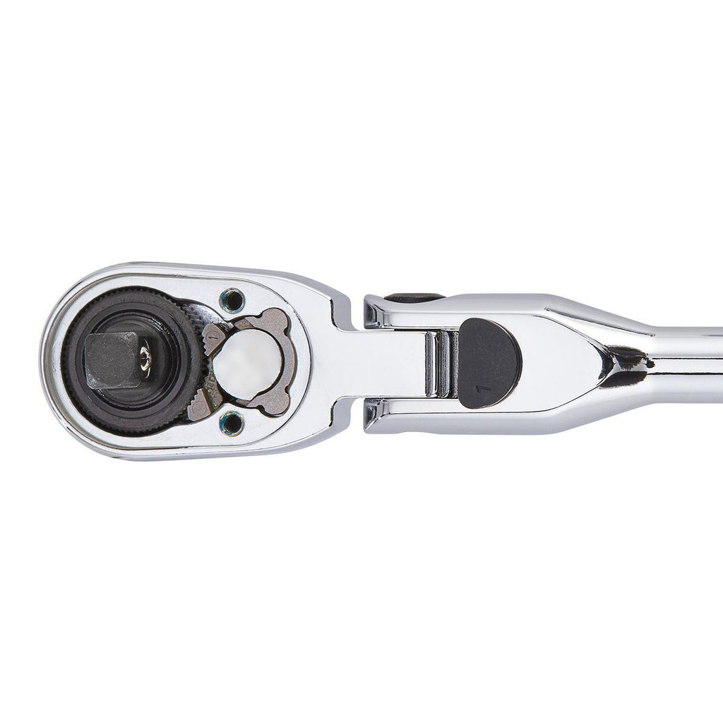 1/4 in. Drive 9 in. Long Locking Flex Ratchet with Comfort Grip J301419