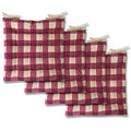 Buffalo Check Tufted Chair Pads Set of 4 W6493
