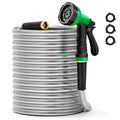 50FT Stainless Steel Metal Garden Hose with 10 Function Nozzle U324