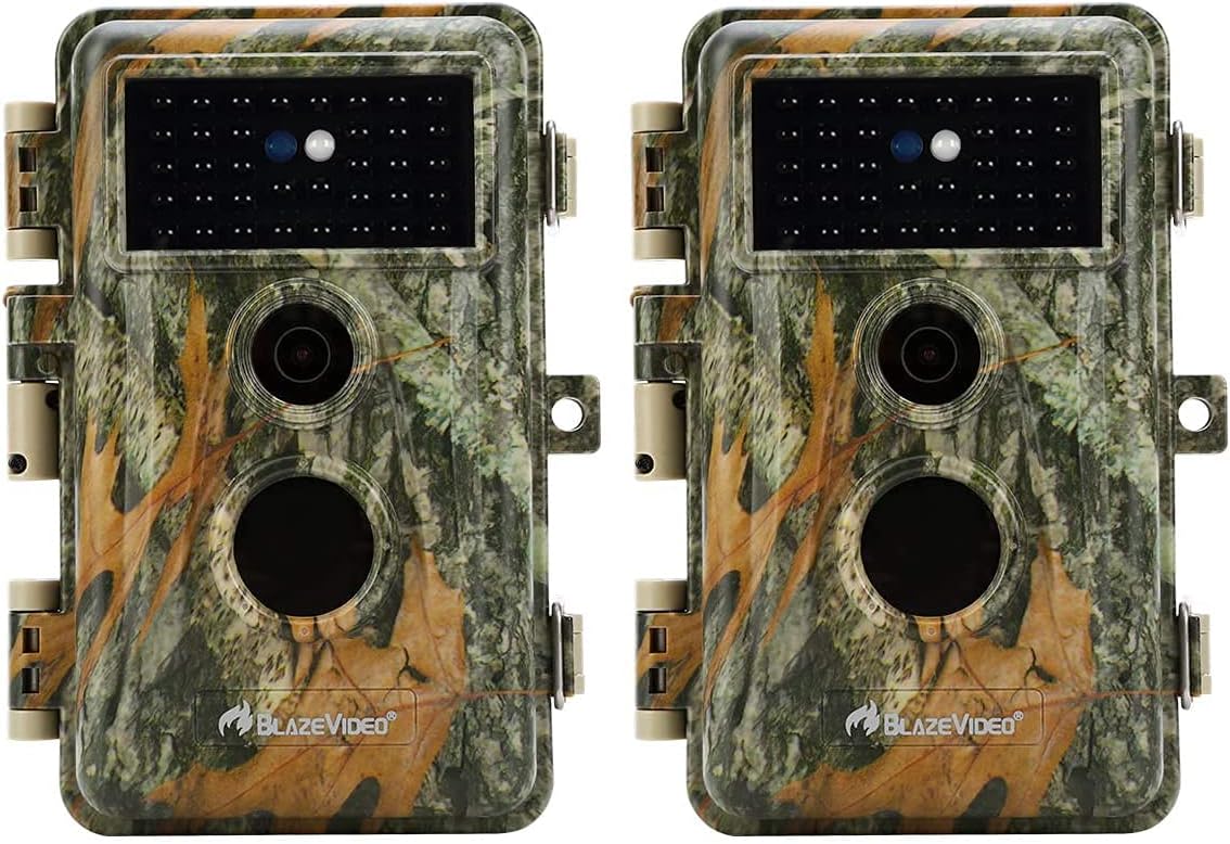5-Pack 24MP 1296P H.264 MP4 Video 75ft Night Vision No Glow Infrared Motion Activated IP66 Waterproof Wildlife Deer Hunting Cameras P42962