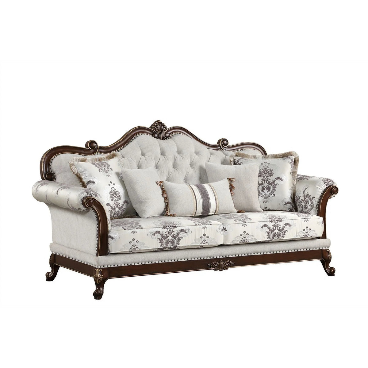 White 2PC Tufted Living Room Set T656