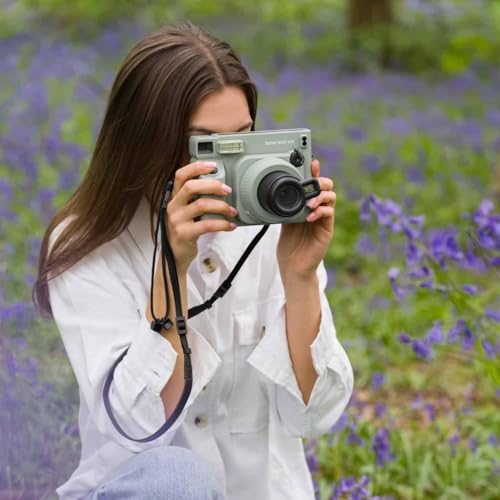 Sage Green Instant Camera with Wide Film and Accessories Bundle M5185