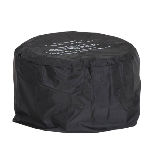 22x22 Wood Burning Fire Pit with Grilling Surface, Dark Gray Z602691