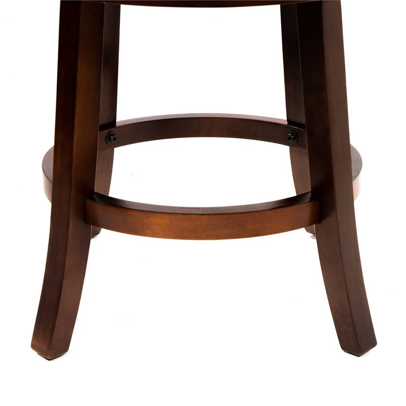 Light Gray Fabric Swivel Bar Stool (Set of 2) F66976