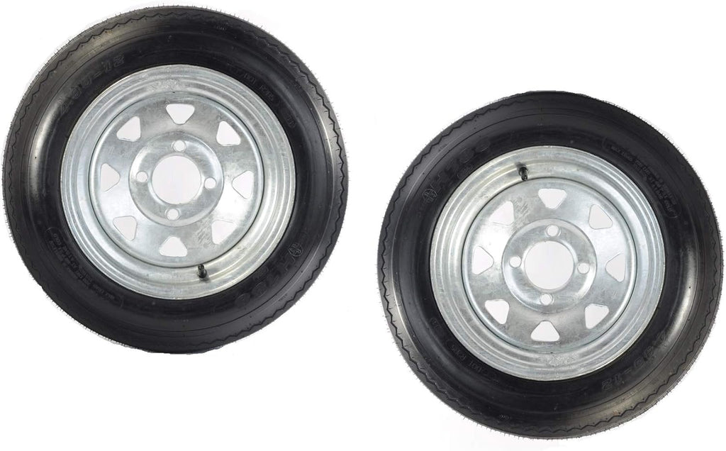 4.80-12 12 in. Load C 4 Lug Galvanized Spoke Trailer Tire Rim V217