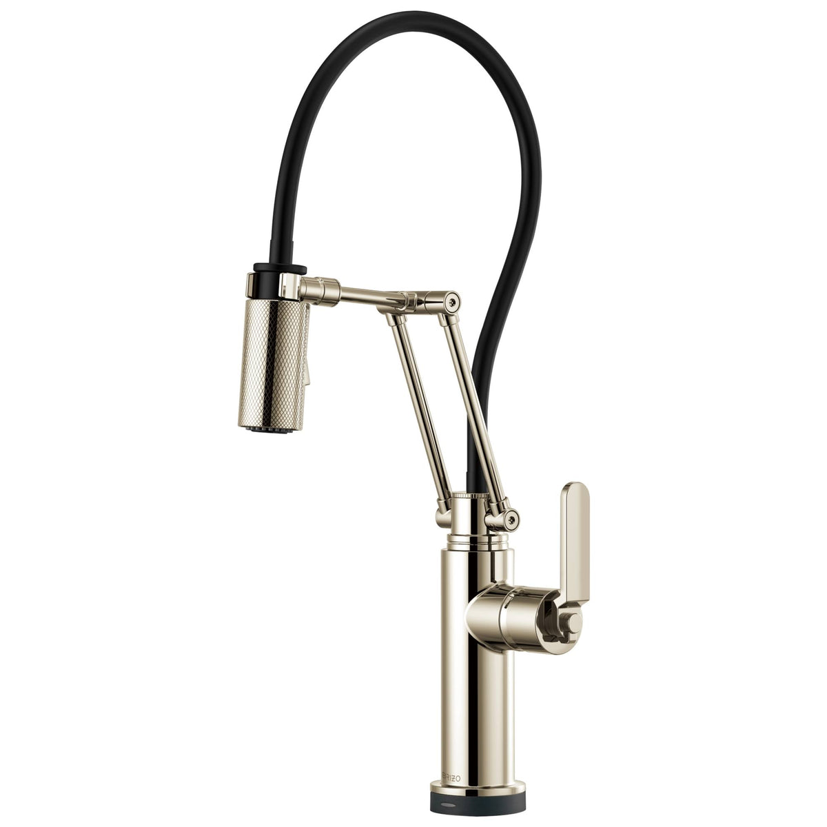 Polished Nickel Articulating Faucet with Industrial Handle S705455