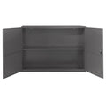 Gray Wall Mountable Storage Cabinet with Fixed Shelf R112