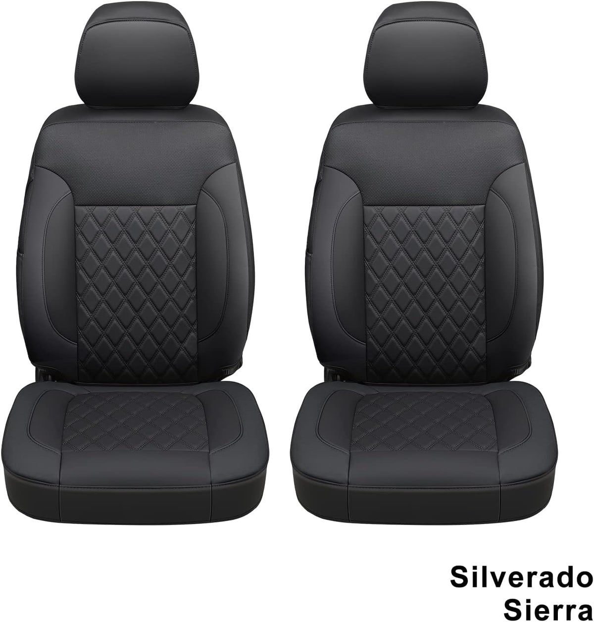 Faux Leather Seat Covers Black&Red E1643