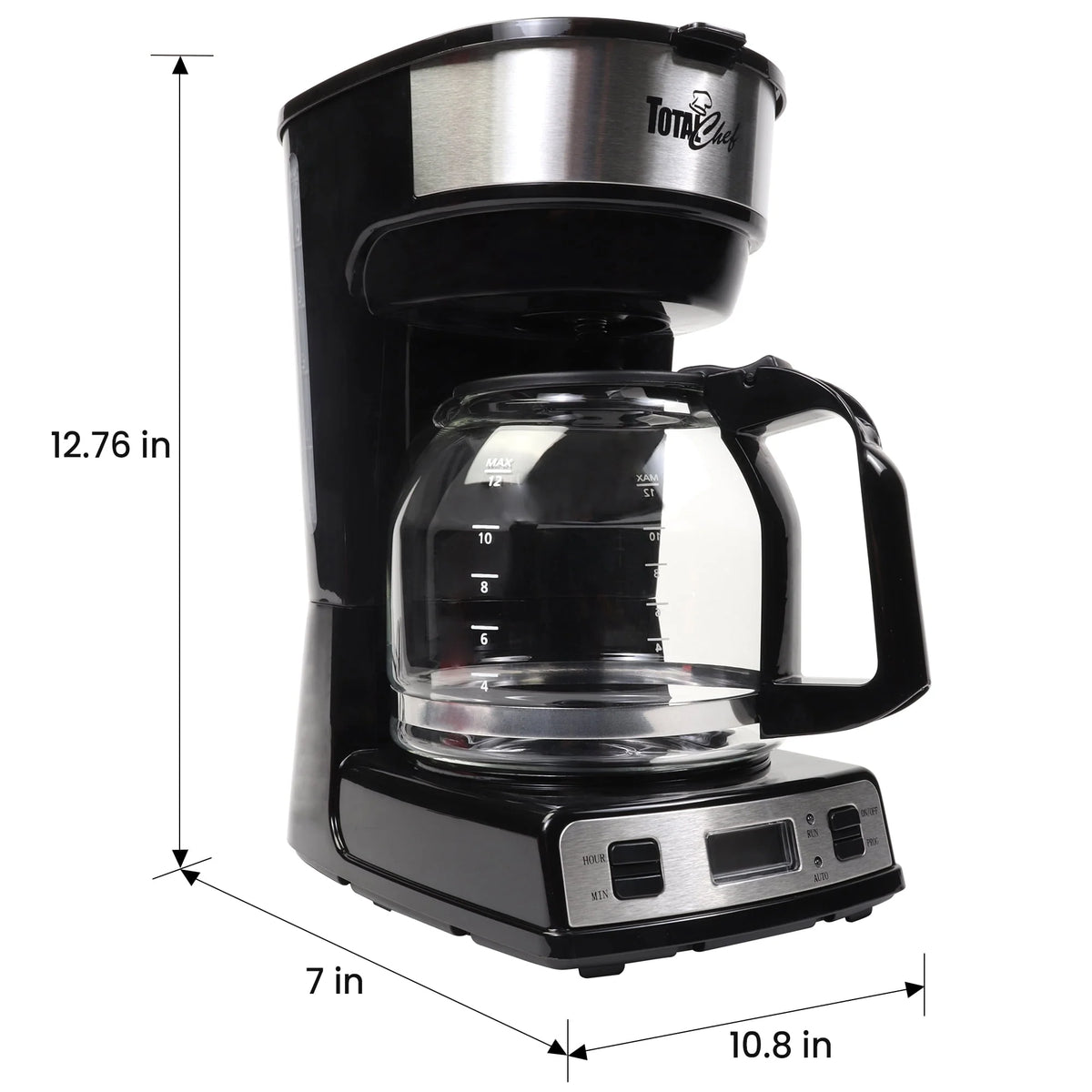 12 Cup Programmable Coffee Maker with Reusable Filter J361