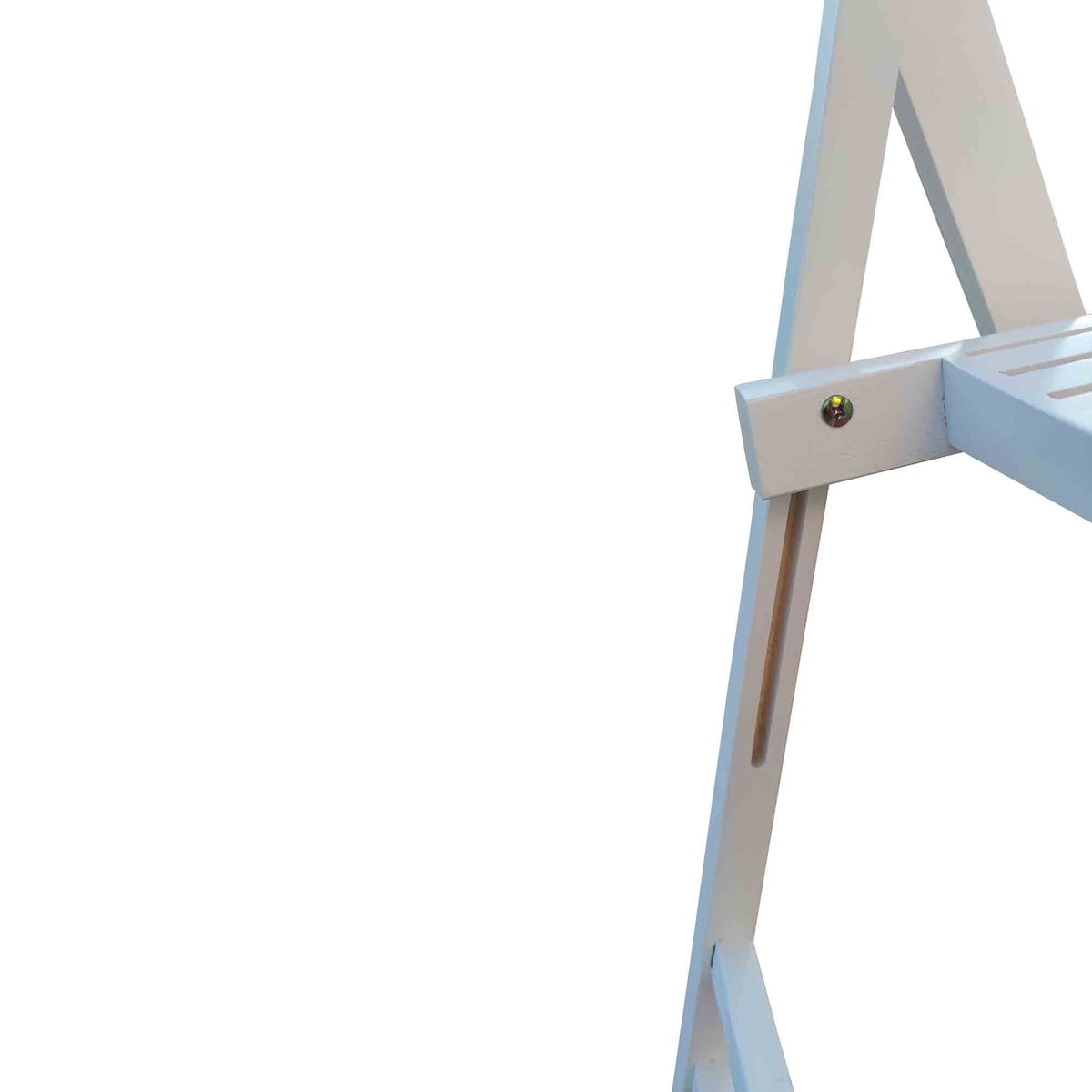 Chaises pliantes en bois à lattes, Blanc, lot de 4 G918580