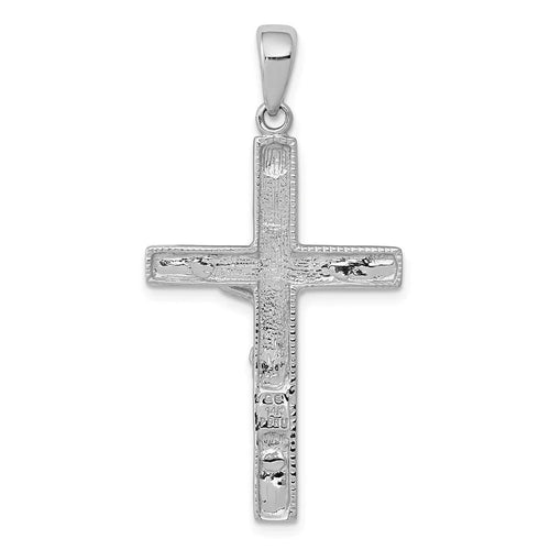 14k White Gold Crucifix Pendant U76064