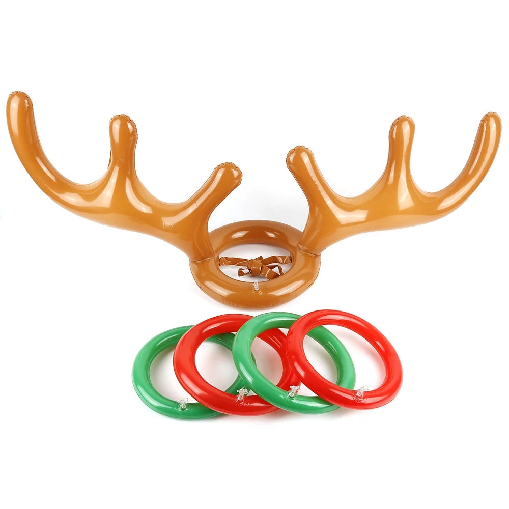 Inflatable Reindeer Antler Ring Toss Game with 4 Rings F822317