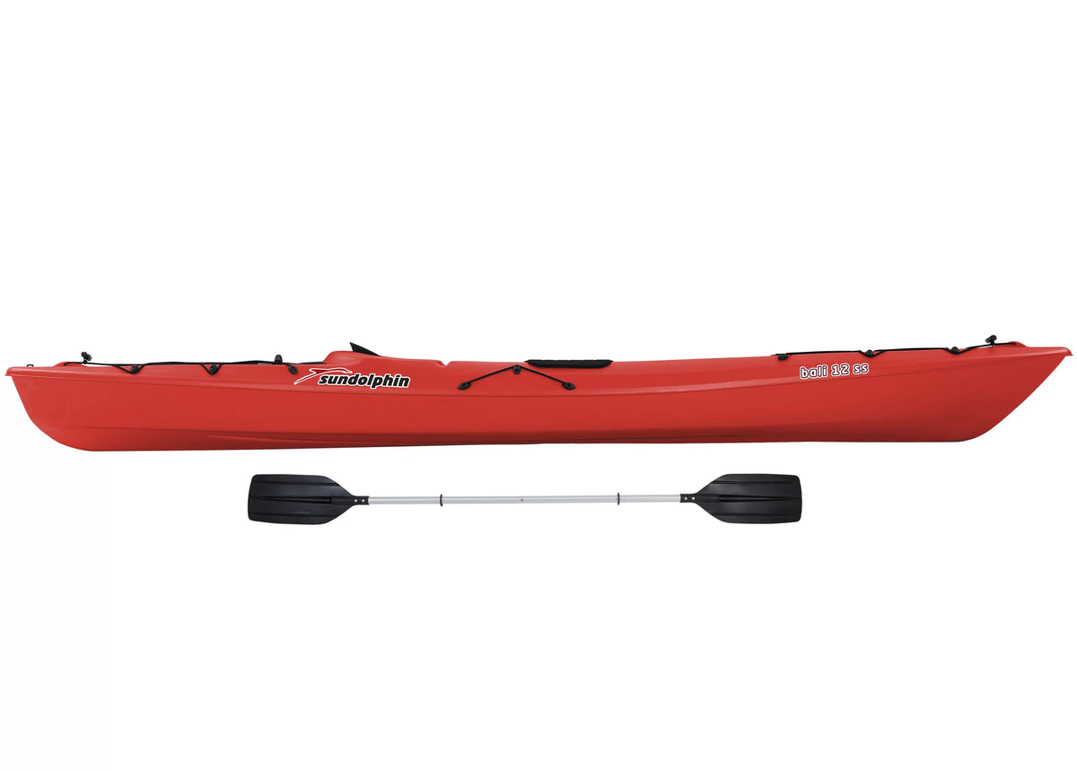 Red 12' Sit-On Recreational Kayak O280922