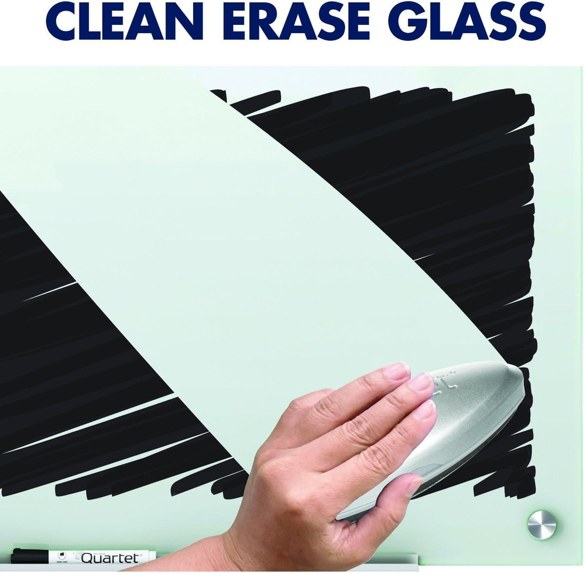 Magnetic Glass Dry Erase White Board, 6' x 4' O720