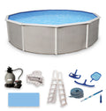 24-ft Round 52-in Deep Metal Wall Swimming Pool X102