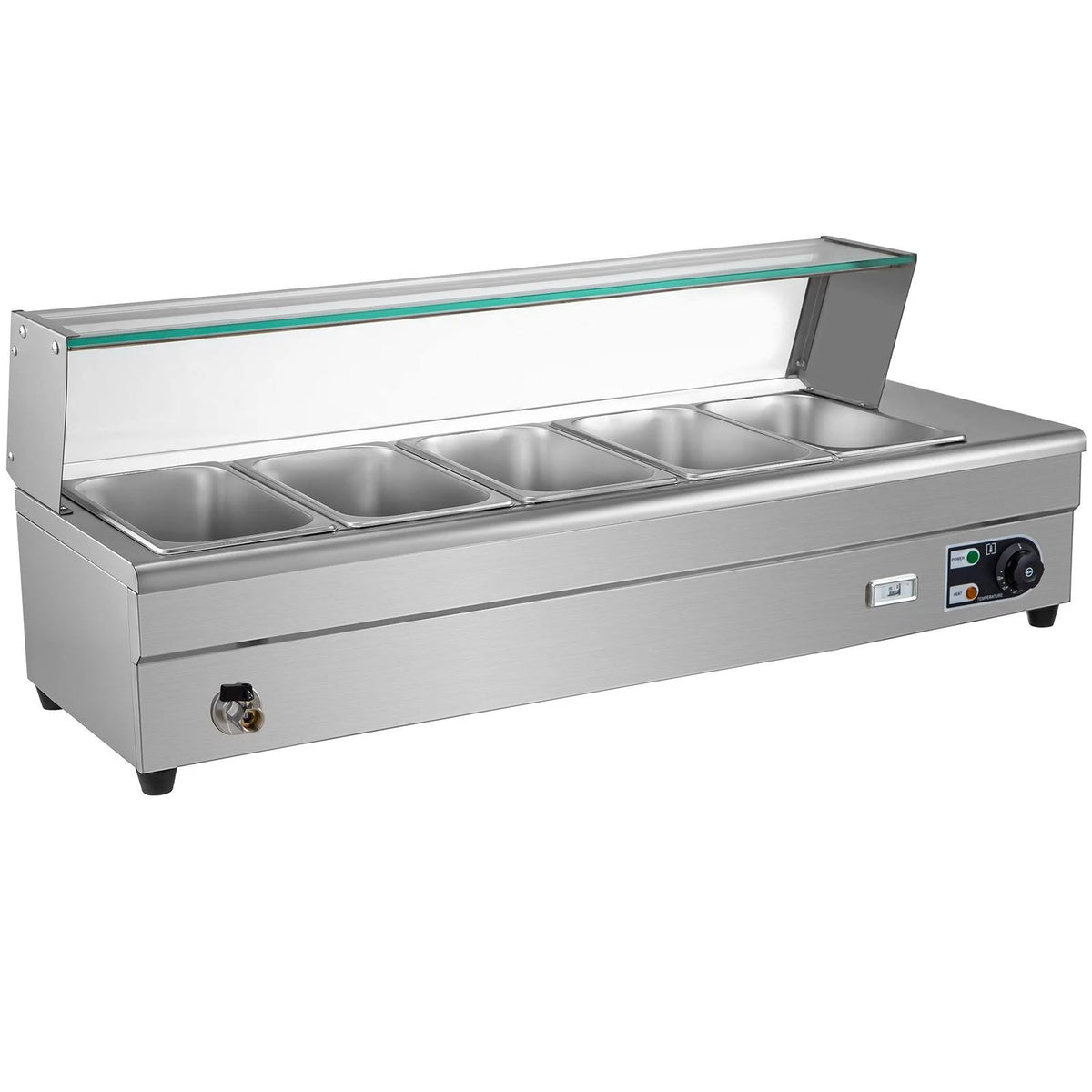 Bain Marie Food Warmer with Glass Shield F305