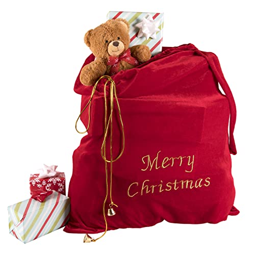 Red Velvet Christmas Bag 28 x 32 Inches I4157