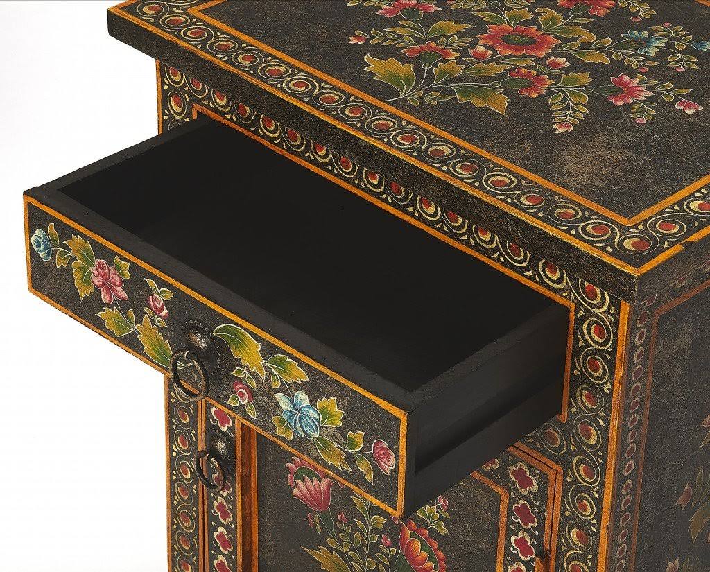 Tall Hand Painted Cabinet Z977