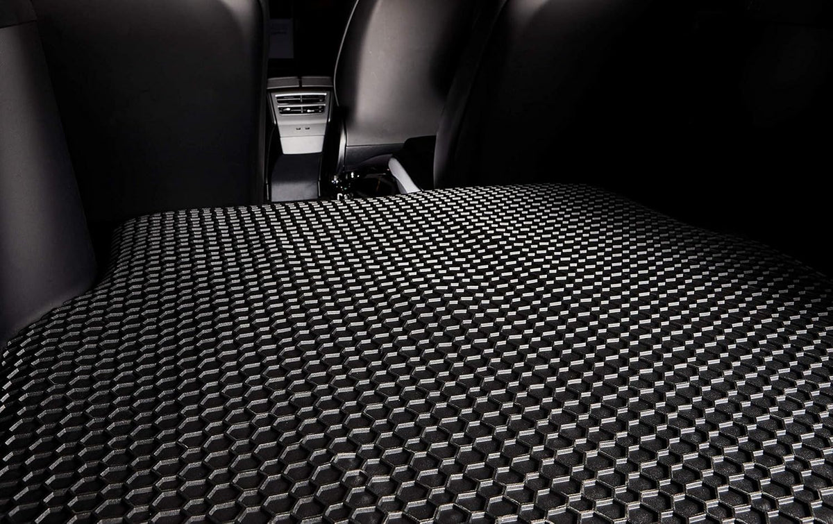 All Weather Heavy Duty Black Rubber Cargo Trunk Mats X441970