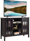 Grey Wood TV Stand Cabinet I669
