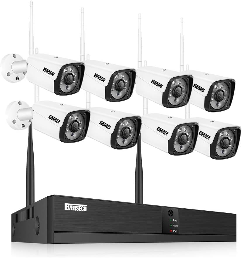 4 Channel 720P Weatherproof Security Camera System with DVR U80403