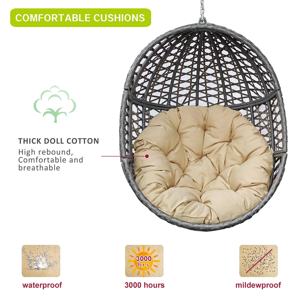 Rattan Egg Swing Chair with Stand I980906