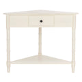 White Corner Accent Table F791