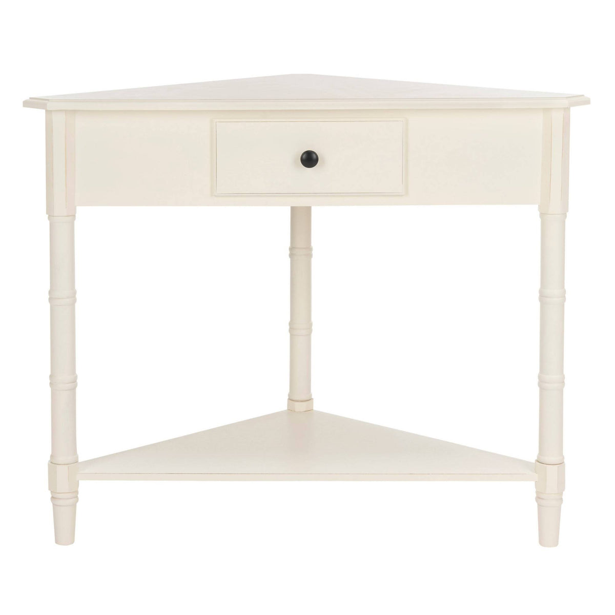 White Corner Accent Table F791