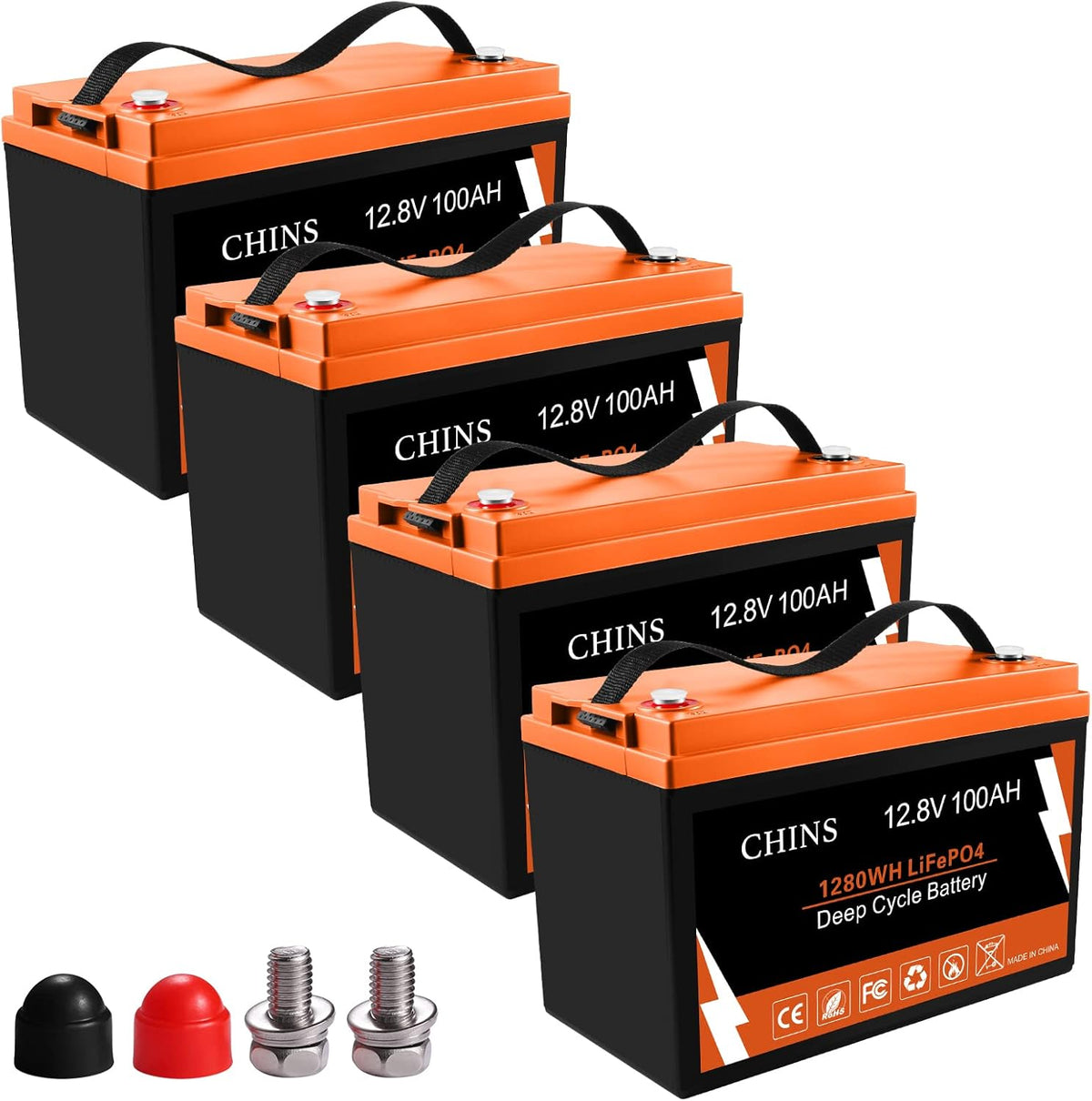 12V 100AH LiFePO4 Lithium Battery with Built-in 100A BMS B320