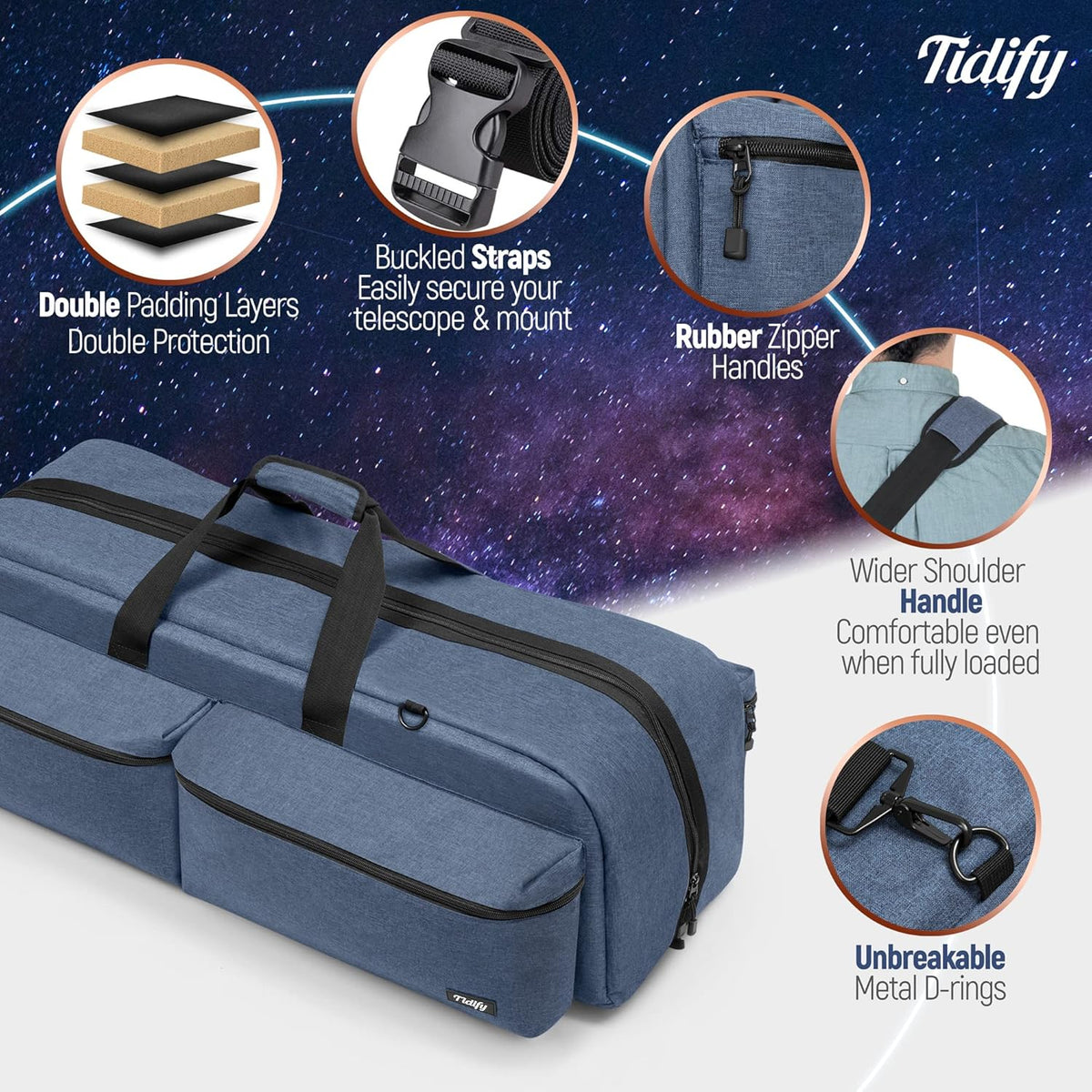 Extra Large Telescope and Tripod Case/Bag 40” X 12.3” X 12.3” A546