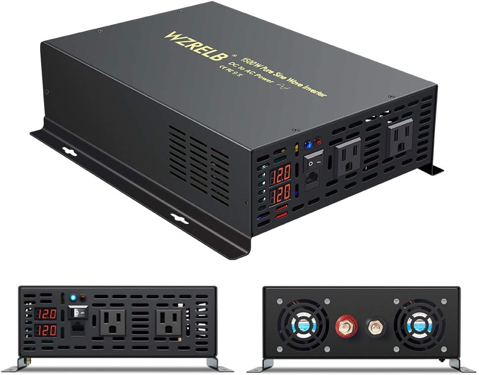 1500W 12V Pure Sine Wave Power Inverter with Remote Controller X132
