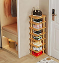 8 Tiers Vertical Shoe Rack with Sturdy Frame A9882